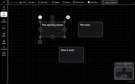 Line — a clip of the real board