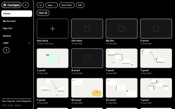 Open — a clip of the real board